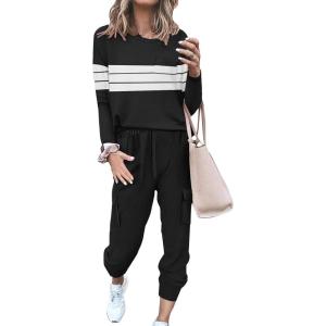 imageDisamer Lounge Sets for Women 2 Piece Outfits Sweatsuits Sets Long Pants Y2K Winter 2023 Trendy Workout Tracksuit Sweatshirt