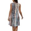 imageDisamer Beach Dresses for Women 2025 Vacation Swim Cover up VNeck Summer Dress Button Down Sleeveless Boho Floral SundressDewdrop Brown