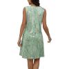 imageDisamer Beach Dresses for Women 2025 Vacation Swim Cover up VNeck Summer Dress Button Down Sleeveless Boho Floral SundressDewdrop Green