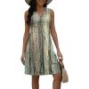 imageDisamer Beach Dresses for Women 2025 Vacation Swim Cover up VNeck Summer Dress Button Down Sleeveless Boho Floral SundressDewdrop Yellow