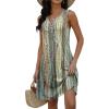 imageDisamer Beach Dresses for Women 2025 Vacation Swim Cover up VNeck Summer Dress Button Down Sleeveless Boho Floral SundressDewdrop Yellow