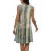 imageDisamer Beach Dresses for Women 2025 Vacation Swim Cover up VNeck Summer Dress Button Down Sleeveless Boho Floral SundressDewdrop Yellow