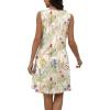 imageDisamer Beach Dresses for Women 2025 Vacation Swim Cover up VNeck Summer Dress Button Down Sleeveless Boho Floral SundressFloral Cluster