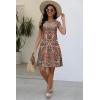 imageDisamer Beach Dresses for Women 2025 Vacation Swim Cover up VNeck Summer Dress Button Down Sleeveless Boho Floral SundressFloral Redbud
