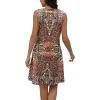 imageDisamer Beach Dresses for Women 2025 Vacation Swim Cover up VNeck Summer Dress Button Down Sleeveless Boho Floral SundressFloral Redbud