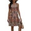 imageDisamer Beach Dresses for Women 2025 Vacation Swim Cover up VNeck Summer Dress Button Down Sleeveless Boho Floral SundressFloral Redbud