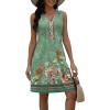 imageDisamer Beach Dresses for Women 2025 Vacation Swim Cover up VNeck Summer Dress Button Down Sleeveless Boho Floral SundressFloral Rose