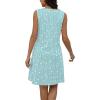 imageDisamer Beach Dresses for Women 2025 Vacation Swim Cover up VNeck Summer Dress Button Down Sleeveless Boho Floral SundressFlower Dot