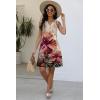 imageDisamer Beach Dresses for Women 2025 Vacation Swim Cover up VNeck Summer Dress Button Down Sleeveless Boho Floral SundressFlower Morning Glory