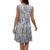 imageDisamer Beach Dresses for Women 2025 Vacation Swim Cover up VNeck Summer Dress Button Down Sleeveless Boho Floral SundressPrint Lines