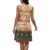 imageDisamer Beach Dresses for Women 2025 Vacation Swim Cover up VNeck Summer Dress Button Down Sleeveless Boho Floral SundressStriped Orange