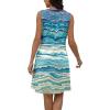 imageDisamer Beach Dresses for Women 2025 Vacation Swim Cover up VNeck Summer Dress Button Down Sleeveless Boho Floral SundressStriped Sky