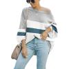 imageDisamer Sweatshirts for Women Crew Neck Fall Clothes 2023 Fashion Warm Color Block Loose Fit Teen Girls Oversized Pullover Tops