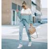 imageDisamer Sweatshirts for Women Crew Neck Fall Clothes 2024 Fashion Warm Loose Fit Teen Girls Oversized Pullover TopsColor Blue