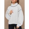 imageDisamer Womens Oversized Turtleneck Sweatshirt Long Sleeve Pullover Tops Fashion Outfits 2023 Y2K Fall Clothes