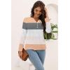 imageDisamer Womens T Shirts 2025 Fashion Tops Long Sleeve Pleated Dressy Casual Button Down Blouses Fall ClothesStriped Color Orange