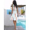 imageDisamer Summer Dresses for Women 2025 Sundresses Vacation Sleeveless Beach Swimsuit Cover Ups Spring Outfits Casual Sun DressBlock Light Green