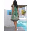 imageDisamer Summer Dresses for Women 2025 Sundresses Vacation Sleeveless Beach Swimsuit Cover Ups Spring Outfits Casual Sun DressFloral Green