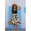 imageDisamer Summer Dresses for Women 2025 Sundresses Vacation Sleeveless Beach Swimsuit Cover Ups Spring Outfits Casual Sun DressFloral Leaf