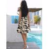imageDisamer Summer Dresses for Women 2025 Sundresses Vacation Sleeveless Beach Swimsuit Cover Ups Spring Outfits Casual Sun DressFloral Leaf
