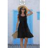 imageDisamer Summer Dresses for Women 2025 Sundresses Vacation Sleeveless Beach Swimsuit Cover Ups Spring Outfits Casual Sun DressPure Black