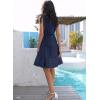 imageDisamer Summer Dresses for Women 2025 Sundresses Vacation Sleeveless Beach Swimsuit Cover Ups Spring Outfits Casual Sun DressPure Navy