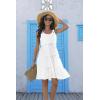 imageDisamer Summer Dresses for Women 2025 Sundresses Vacation Sleeveless Beach Swimsuit Cover Ups Spring Outfits Casual Sun DressPure White