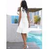 imageDisamer Summer Dresses for Women 2025 Sundresses Vacation Sleeveless Beach Swimsuit Cover Ups Spring Outfits Casual Sun DressPure White