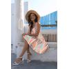 imageDisamer Summer Dresses for Women 2025 Sundresses Vacation Sleeveless Beach Swimsuit Cover Ups Spring Outfits Casual Sun DressStriped Orange