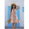 imageDisamer Summer Dresses for Women 2025 Sundresses Vacation Sleeveless Beach Swimsuit Cover Ups Spring Outfits Casual Sun DressStriped Orange
