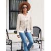 imageDisamer Womens 2025 Knit Cardigan Sweaters Fall Clothes Long Sleeve Fashion Casual Y2k Tie Open Front Cropped JacketsApricot
