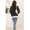 imageDisamer Womens 2025 Knit Cardigan Sweaters Fall Clothes Long Sleeve Fashion Casual Y2k Tie Open Front Cropped JacketsBlack