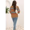 imageDisamer Womens 2025 Knit Cardigan Sweaters Fall Clothes Long Sleeve Fashion Casual Y2k Tie Open Front Cropped JacketsColor Brown