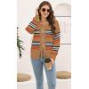 imageDisamer Womens 2025 Knit Cardigan Sweaters Fall Clothes Long Sleeve Fashion Casual Y2k Tie Open Front Cropped JacketsColor Brown