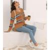 imageDisamer Womens 2025 Knit Cardigan Sweaters Fall Clothes Long Sleeve Fashion Casual Y2k Tie Open Front Cropped JacketsColor Brown