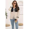 imageDisamer Womens 2025 Knit Cardigan Sweaters Fall Clothes Long Sleeve Fashion Casual Y2k Tie Open Front Cropped JacketsDouble Khaki