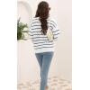 imageDisamer Womens 2025 Knit Cardigan Sweaters Fall Clothes Long Sleeve Fashion Casual Y2k Tie Open Front Cropped JacketsLine White