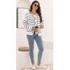 imageDisamer Womens 2025 Knit Cardigan Sweaters Fall Clothes Long Sleeve Fashion Casual Y2k Tie Open Front Cropped JacketsLine White