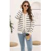 imageDisamer Womens 2025 Knit Cardigan Sweaters Fall Clothes Long Sleeve Fashion Casual Y2k Tie Open Front Cropped JacketsStripe Apricot