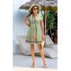 imageDisamer Womens Casual Dresses Short Sleeve Summer Dresses 2025 Boho Floral Beach Sundresses Spring ALine Dress with PocketsFloral Peony