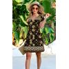 imageDisamer Womens Casual Dresses Short Sleeve Summer Dresses 2025 Boho Floral Beach Sundresses Spring ALine Dress with PocketsFloral Yellow