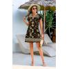 imageDisamer Womens Casual Dresses Short Sleeve Summer Dresses 2025 Boho Floral Beach Sundresses Spring ALine Dress with PocketsFloral Yellow