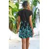 imageDisamer Womens Casual Dresses Short Sleeve Summer Dresses 2025 Boho Floral Beach Sundresses Spring ALine Dress with PocketsLeaf Green