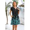 imageDisamer Womens Casual Dresses Short Sleeve Summer Dresses 2025 Boho Floral Beach Sundresses Spring ALine Dress with PocketsLeaf Green