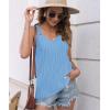 imageDisamer Womens Tank Tops 2025 Loose Fit Casual Summer Spaghetti Strap Trendy Spring Cute Lace Sleeveless T ShirtsB Blue
