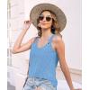 imageDisamer Womens Tank Tops 2025 Loose Fit Casual Summer Spaghetti Strap Trendy Spring Cute Lace Sleeveless T ShirtsB Blue