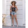 imageDisamer Womens Tank Tops 2025 Loose Fit Casual Summer Spaghetti Strap Trendy Spring Cute Lace Sleeveless T ShirtsFlower Black