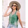 imageDisamer Womens Tank Tops 2025 Loose Fit Casual Summer Spaghetti Strap Trendy Spring Cute Lace Sleeveless T ShirtsFlower Green