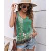 imageDisamer Womens Tank Tops 2025 Loose Fit Casual Summer Spaghetti Strap Trendy Spring Cute Lace Sleeveless T ShirtsFlower Green