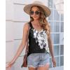 imageDisamer Womens Tank Tops 2025 Loose Fit Casual Summer Spaghetti Strap Trendy Spring Cute Lace Sleeveless T ShirtsFlower Lily